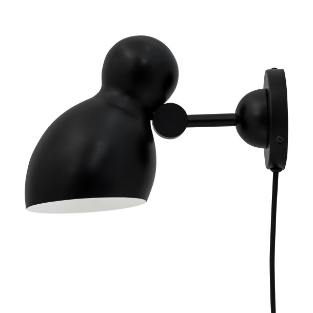 Ludo black wall lamp