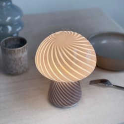 Morkel Mushroom bordlampe genopladelig Gr