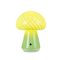 Morkel Mushroom bordlampe genopladelig Grn