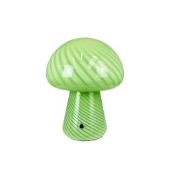 Morkel Mushroom bordlampe genopladelig Grn