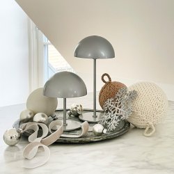 ALONG LED Mini Table Lamp silver 2 pcs in box