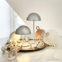 ALONG LED Mini Table Lamp silver 2 pcs in box