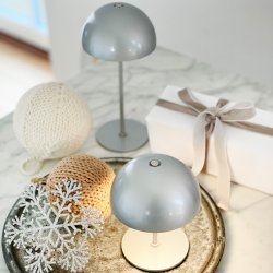 ALONG LED Mini Table Lamp silver 2 pcs in box