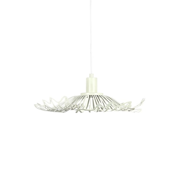 Flora pearl white pendant Small