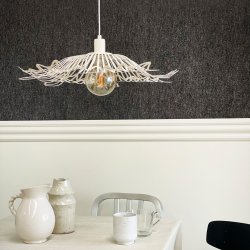 Flora pearl white pendel Large