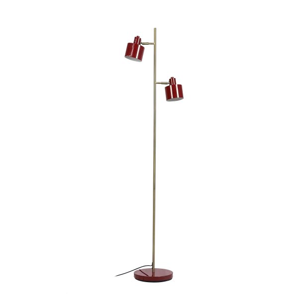 Ocean Dark red/ brass floor lamp