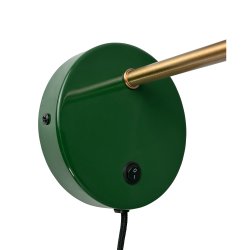 Ocean Mrkegrn/ messing vglampe