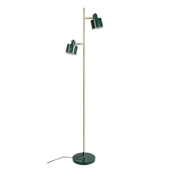 Ocean Dark green/ brass floor lamp