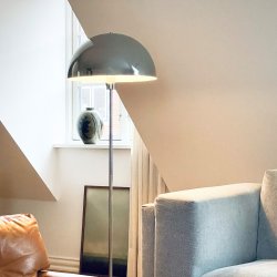 Stockholm Krom/ Marmor gulvlampe