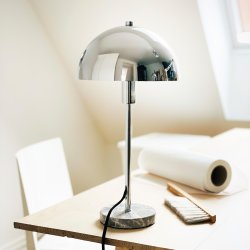 Stockholm D20 krom/ marmor bordlampe