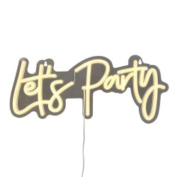LED sign - Lets party