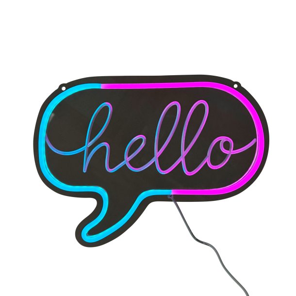 LED skilt - Hello - Double color