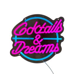 LED sign - Cocktails & Dreams
