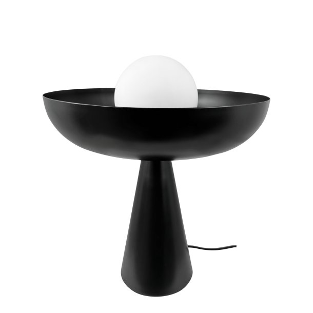 AVA table lamp black with glass dome