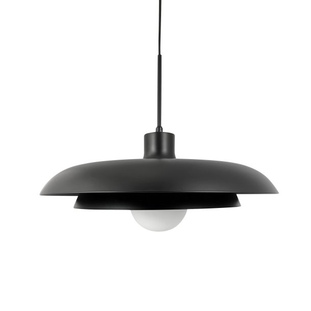 AVA pendant black with glass dome