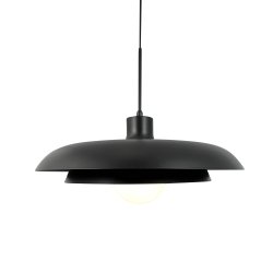 AVA pendant black with glass dome