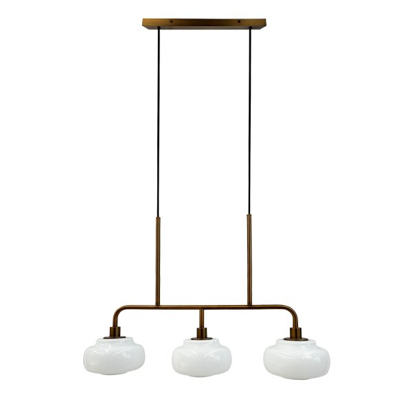 Ossett long table pendant opal / bronze