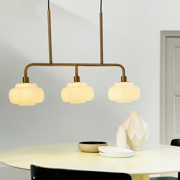 Ossett long table pendant opal / bronze