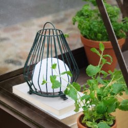 Evesham Outdoor lantern / green small