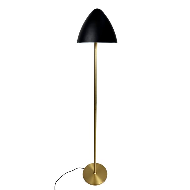 OULU Floor lamp black - brass 