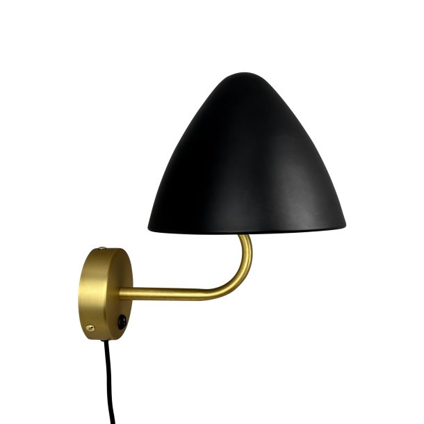 OULU Wall lamp black - brass