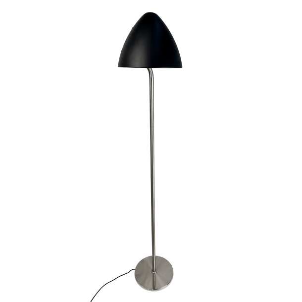 OULU Floor lamp black - brushed steel