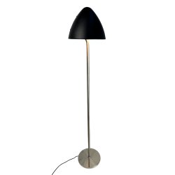 OULU Gulvlampe sort - brstet stl