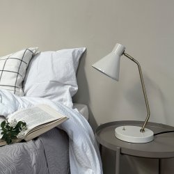 Sleep bordlampe kit hvid