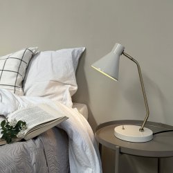 Sleep bordlampe kit hvid