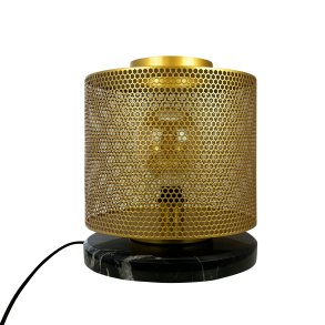 Nantes Stehlampe mit Netz/Marmorsockel
