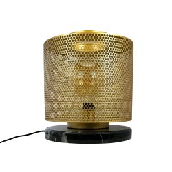 Nantes gulvlampe med net / marmor base