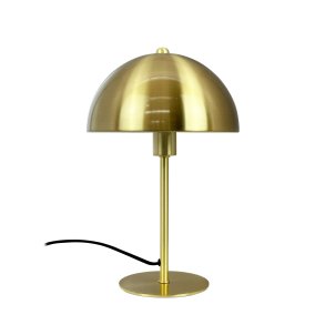 Lyon Tischlampe Messing halbrunder Schirm