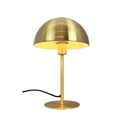 Lyon bordlampe messing halv rund skrm