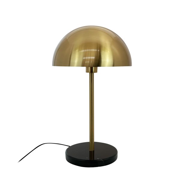 French collection: Nancy table lamp brass with marble base, large dome