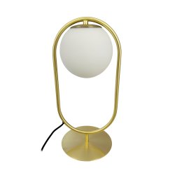 Reims bordlampe med bue og glas kuppel - lav