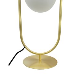 Reims bordlampe med bue og glas kuppel - lav