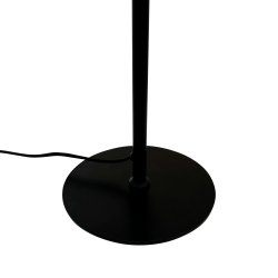 Rouen bordlampe sort med 2 skrme