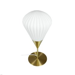 Ballon Bordlampe Opal/ Messing