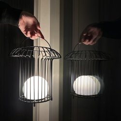 Basket LED Lanterne Sort