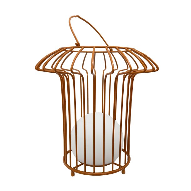 Basket udendrslampe Terracotta