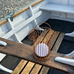 Basket LED Lanterne Terracotta