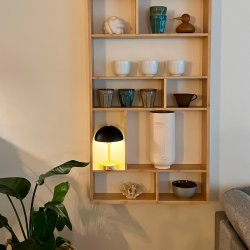 2 pcs. Malm Special Edition black/brass LED table lamp rechargeable only 107