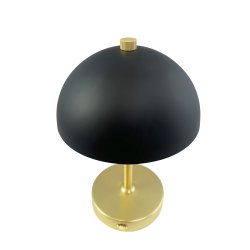 Malm Special Edition black/brass LED table lamp rechargeable