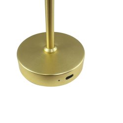 Malm Special Edition black/brass LED table lamp rechargeable