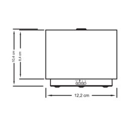 Aroma LED diffuser med Terrasso design. inkl. 2 x olie