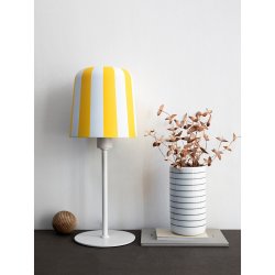 Gry bordlampe  - Gule striber 