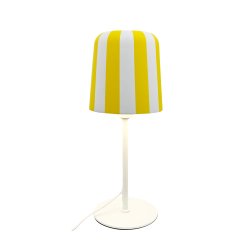 Gry bordlampe  - Gule striber 