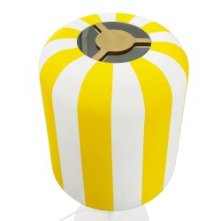 Gry bordlampe  - Gule striber 