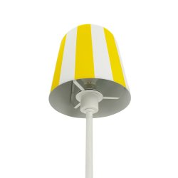 Gry bordlampe  - Gule striber 