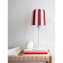 Gry bordlampe  - Dark Red striber 
